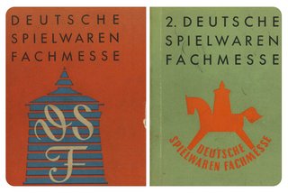 Spielwarenmesse Kataloge mit Logo