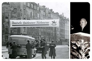 Ludwig Erhard eröffnet erste Deutsche Spielwaren-Fachmesse